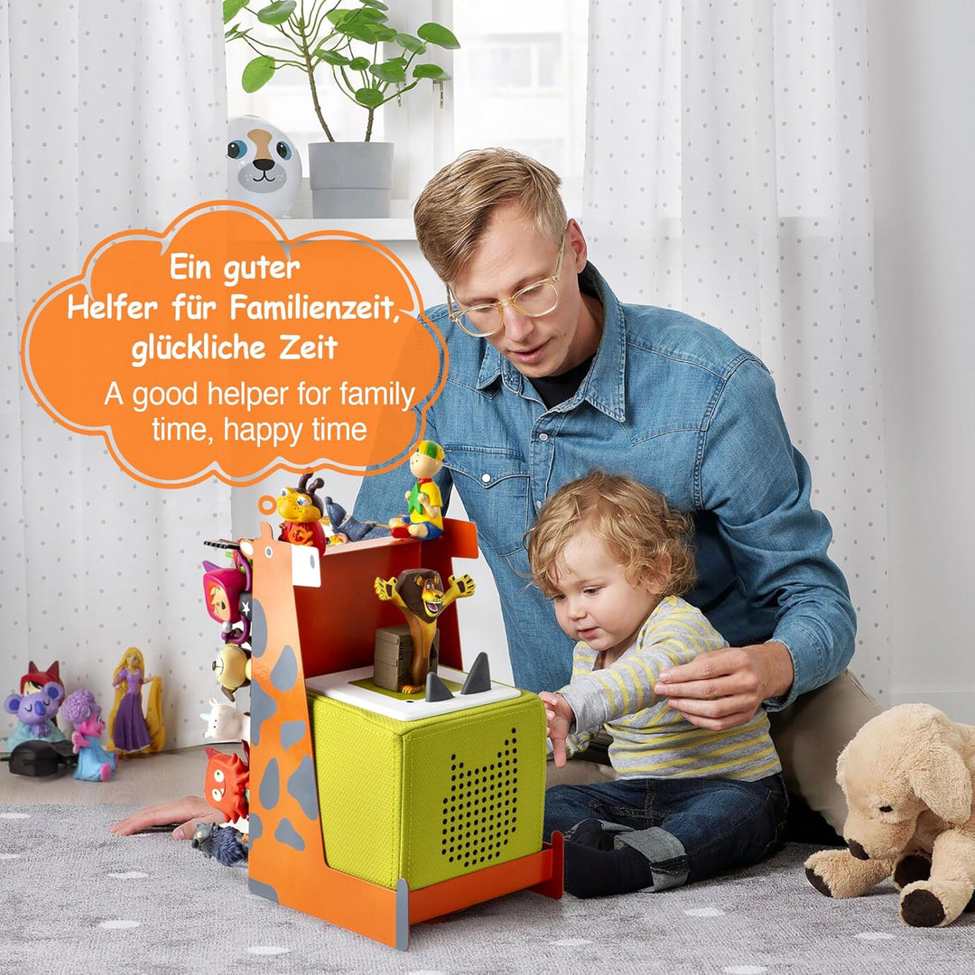 Giraffenform Tonie Regal vollständig magnetisches Toniebox Regal für mehr als 25-35 Figuren + Box To