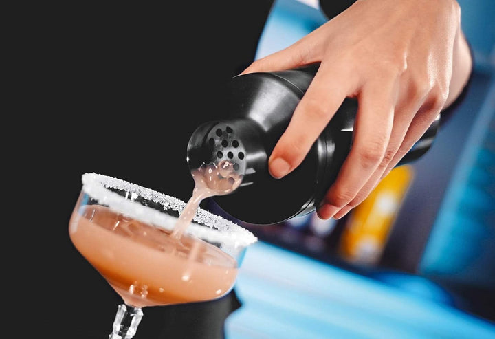 LURCH Cocktail Shaker 600ml 3tlg mit integriertem Sieb Smokey Grey