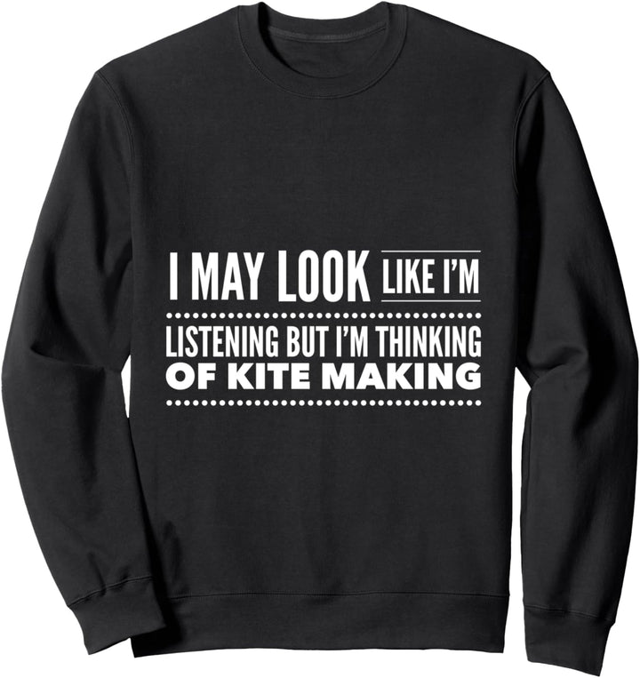 Ich sehe vielleicht so aus, als würde ich zuhören, aber ich Sweatshirt