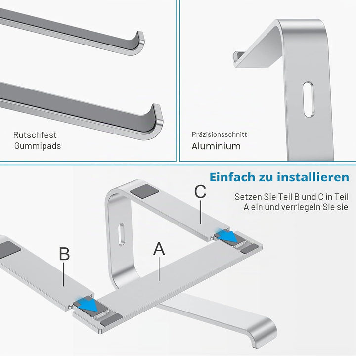 OMOTON Laptop Ständer, Notebook Ständer mit Belüftung, Universal PC Riser Ergonomisch Laptop Halteru