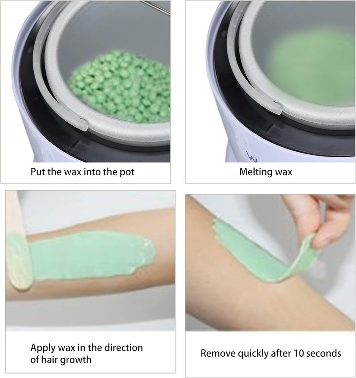 Wachswärmer, Enthaarungserhitzer mit anpassbarer Temperatur, Haarentfernung Hot Wax Warmers Waxing P