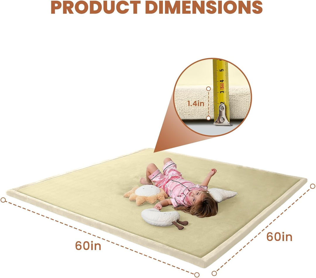 SUNYRISY Krabbelmatte Baby Spielmatte, 3.5cm Dicke Kinderzimmer Spielteppich Kinder Teppich für Mädc