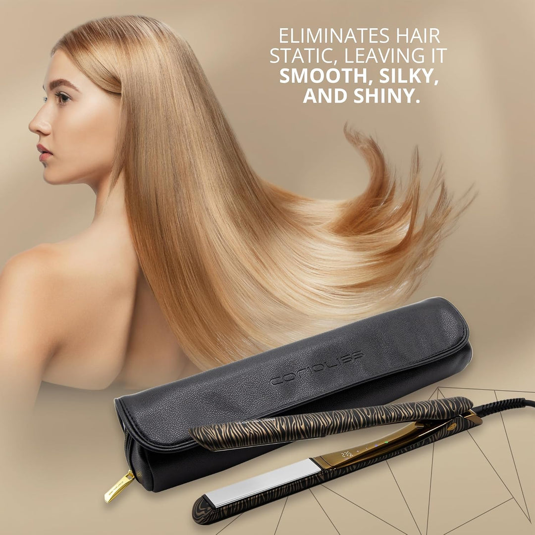 Corioliss C5 | Professioneller Haarglätter | Titanium Plates | Perfekt zum Glätten und Wellen | Bis