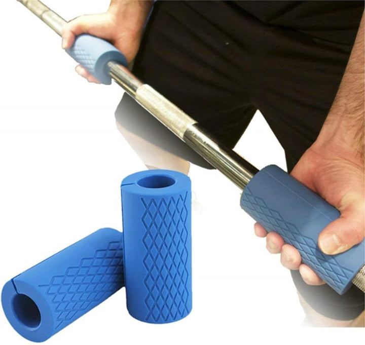 Hantelgriffe Silikon Grips für Langhantel und Hanteltraining - Barbell Griff Polster für Muskelaufba