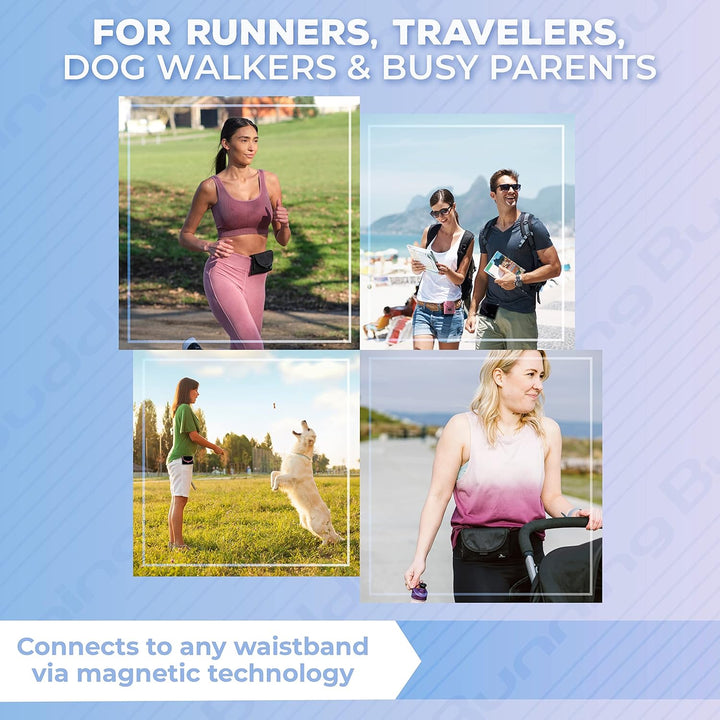 Running Buddy The Beutel, wasserabweisend, magnetisch, Schwarz, Schwarz