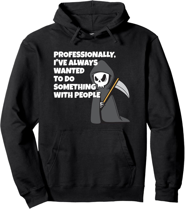 Lustiger Sensenmann Pullover Hoodie