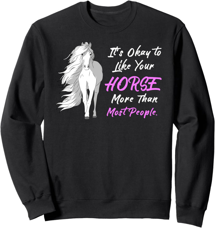 Pferd Reiter Reitsport - Pferdesport Reiten Pferde Sweatshirt