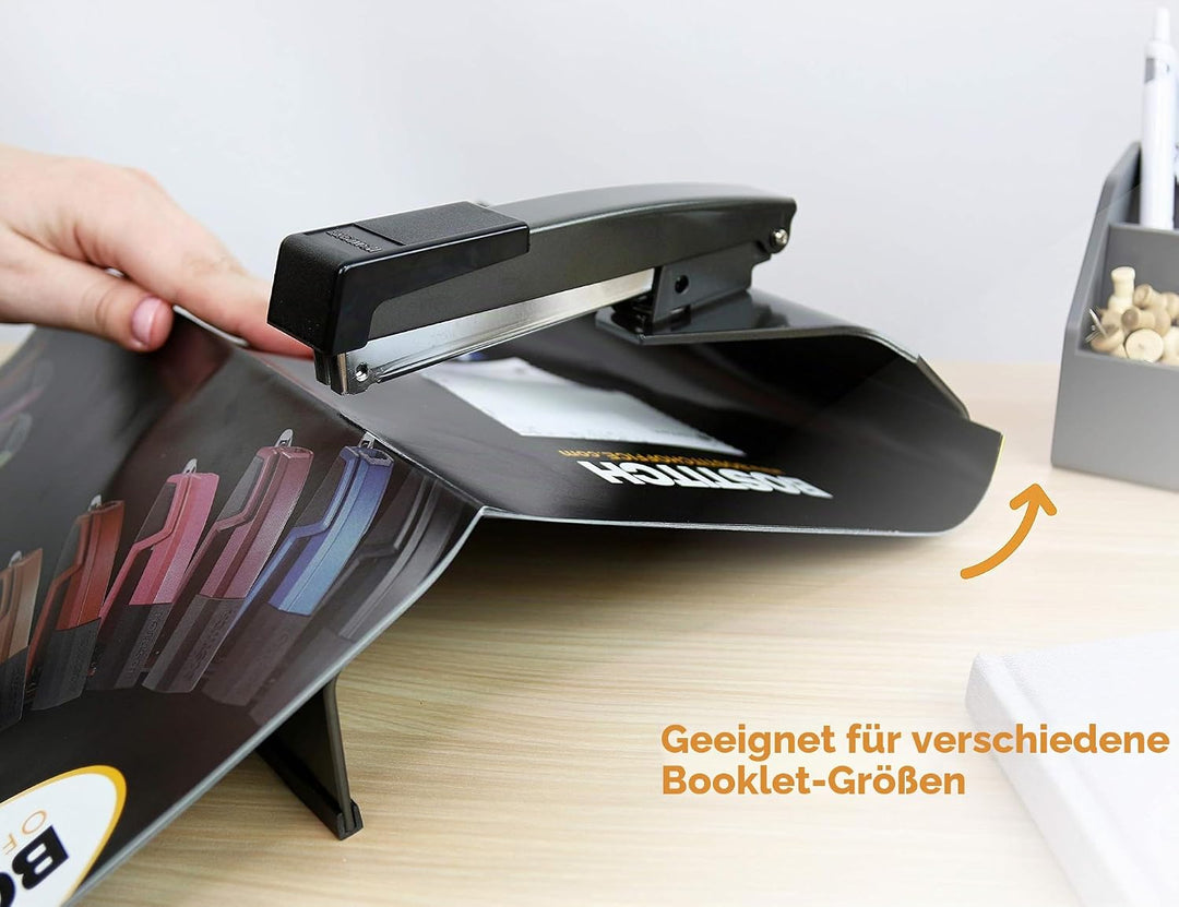 Bostitch Office No-Jam Hefter Heftgerät 20 Blatt einfache Buchbindung schwarz (B440SB), Saddle Stapl