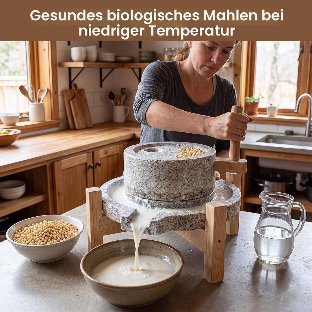 Steinmühle,Getreidemühle Manuell,handgekurbelte getreidemühle