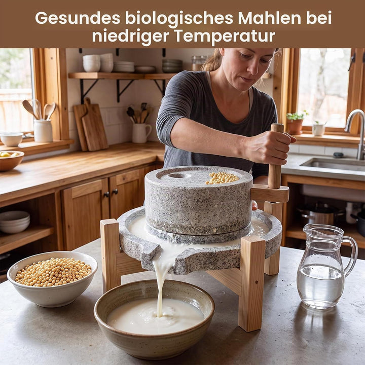 Steinmühle,Getreidemühle Manuell,handgekurbelte getreidemühle