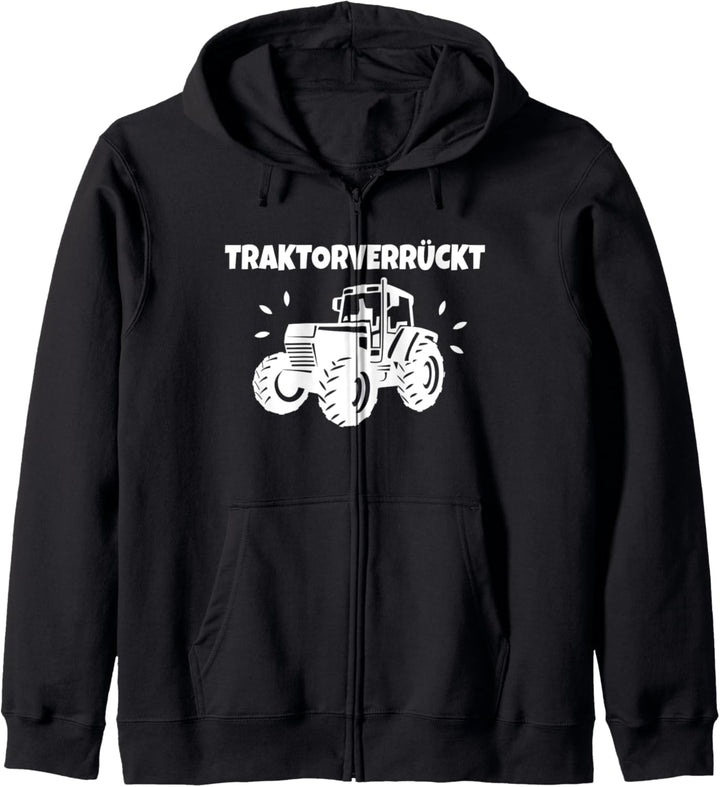 Traktorverrückt Geschenk Kapuzenjacke