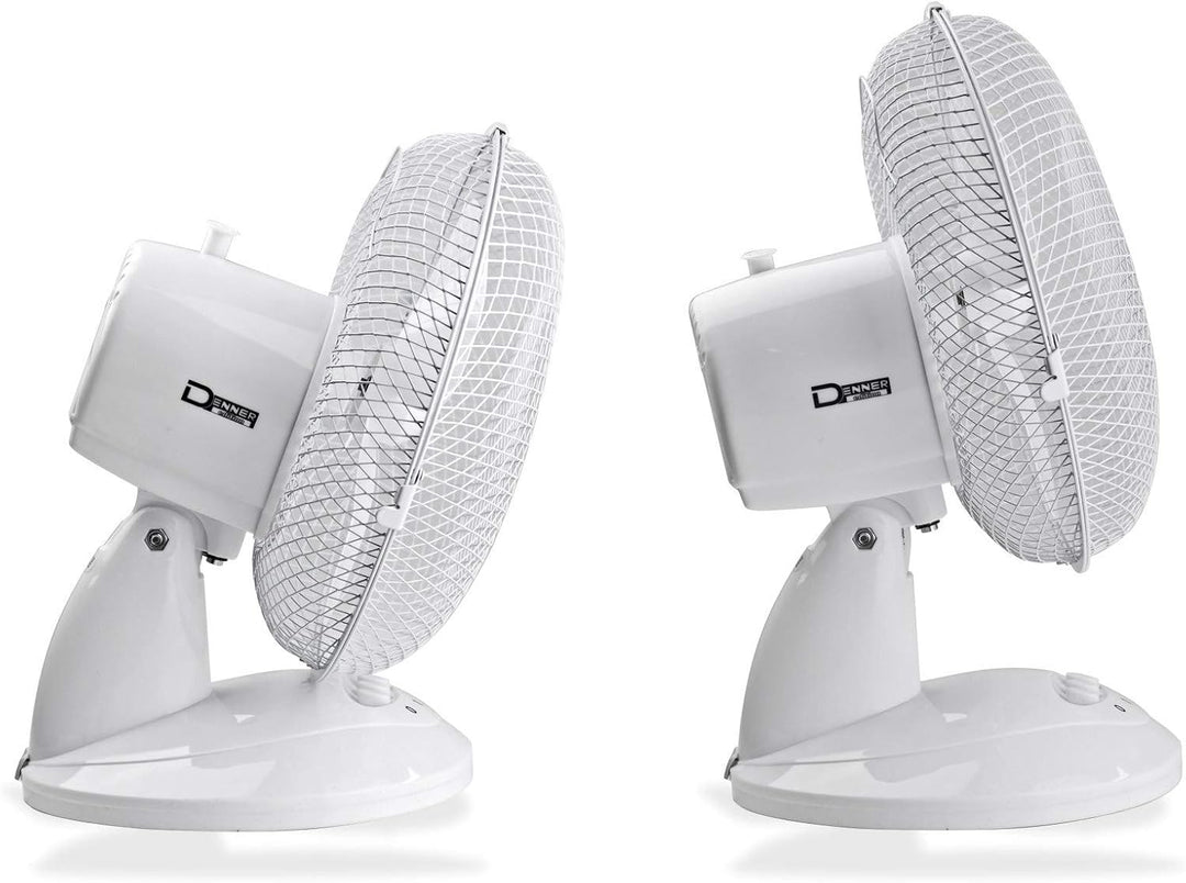 DEMA Tischventilator Ø27 cm – Ventilator, Schreibtischventilator, Standventilator – oszillierend, le
