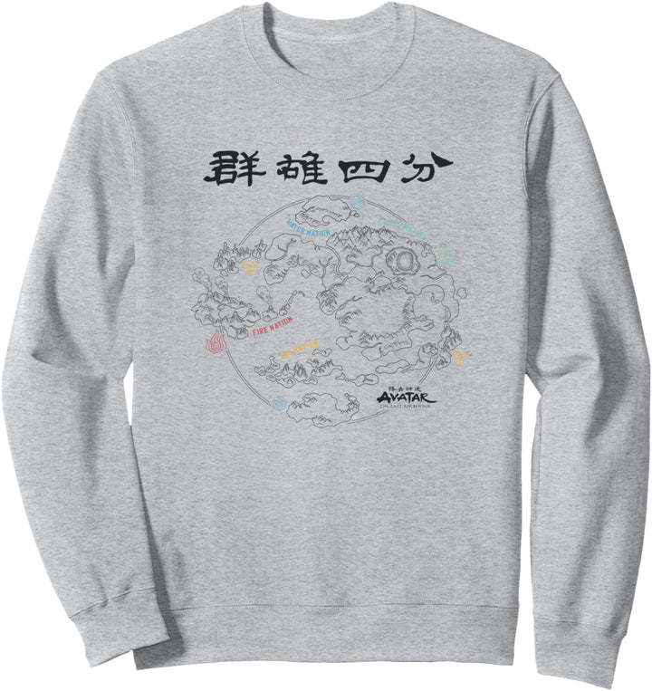 Avatar: The Last Airbender Globe Map Sweatshirt