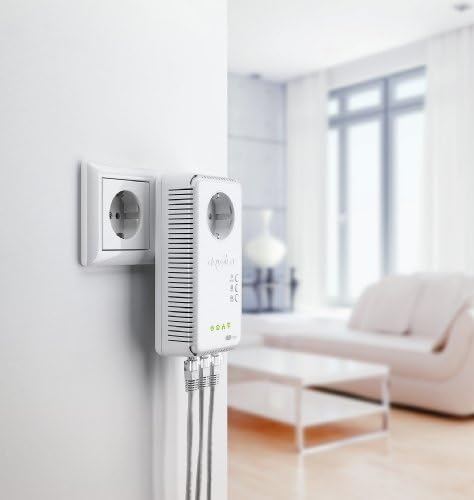 devolo dLAN 500 AV Wireless+ Starter Kit Powerline (Internet über die Steckdose, WLAN, 3x LAN Ports,