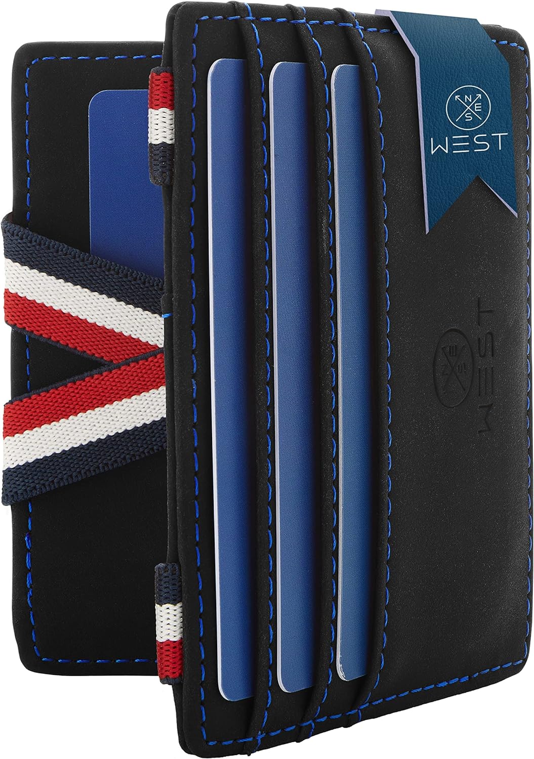 WEST® - Magic Wallet mit Münzfach + Geschenkverpackung - magische Geldbörse kompakt &amp; klein - Trick
