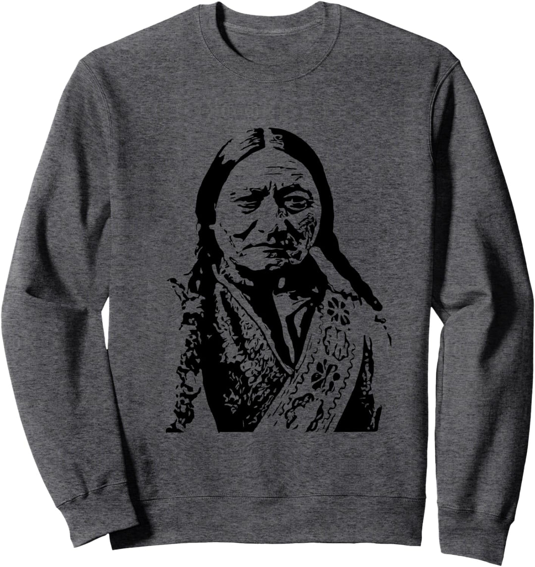 Sitting Bull Indianer Vintage Art Sweatshirt