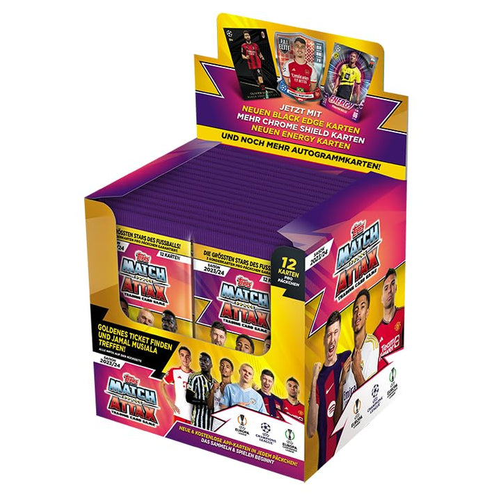 Topps Match Attax 23/24 -Display Box (36 Päckchen / 432 Karten) Full Box, Full Box