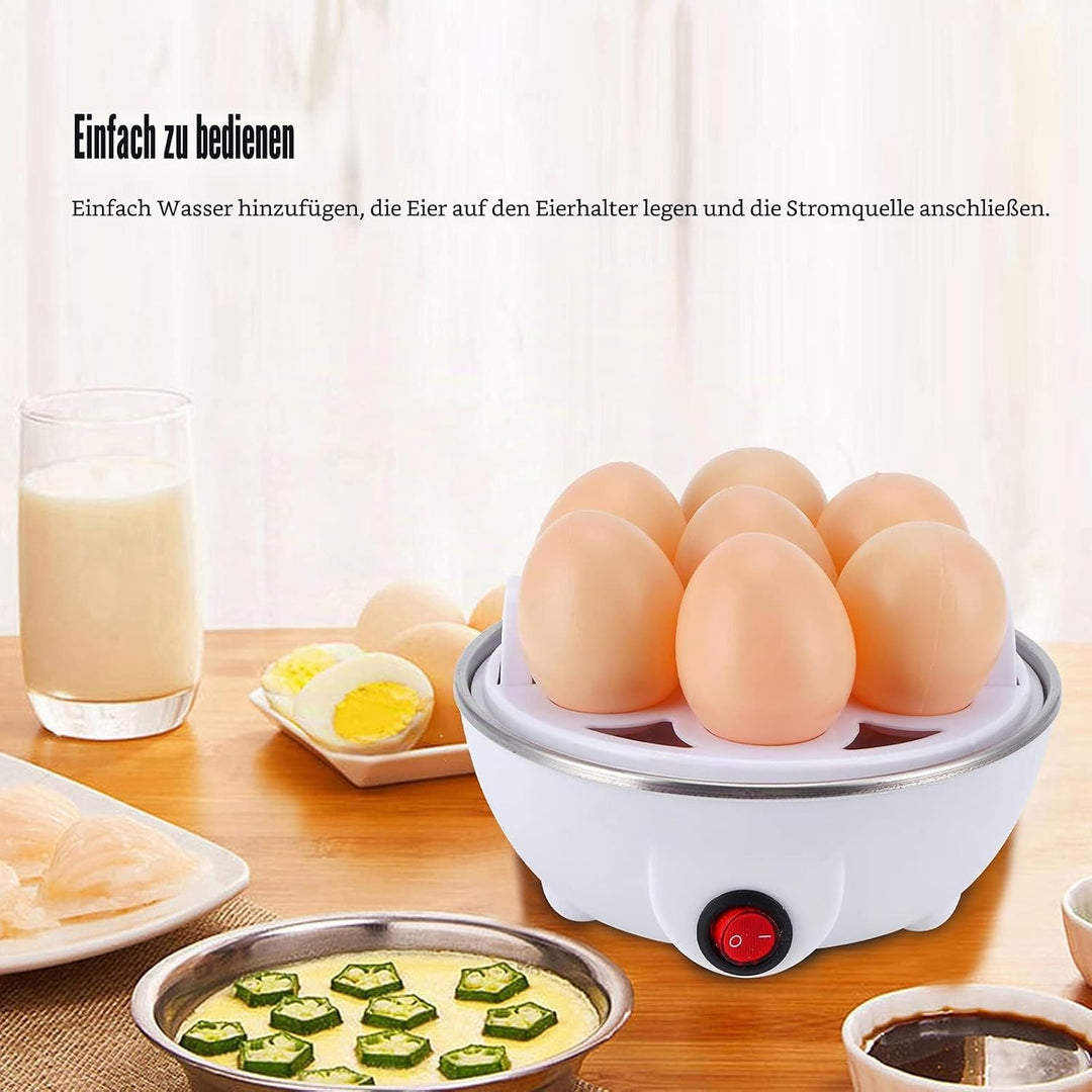 Schneller Eierkocher, Elektrischer Eierkocher 7 Eierkapazität Mini-Eierkocher Dampfer Wilderer für d