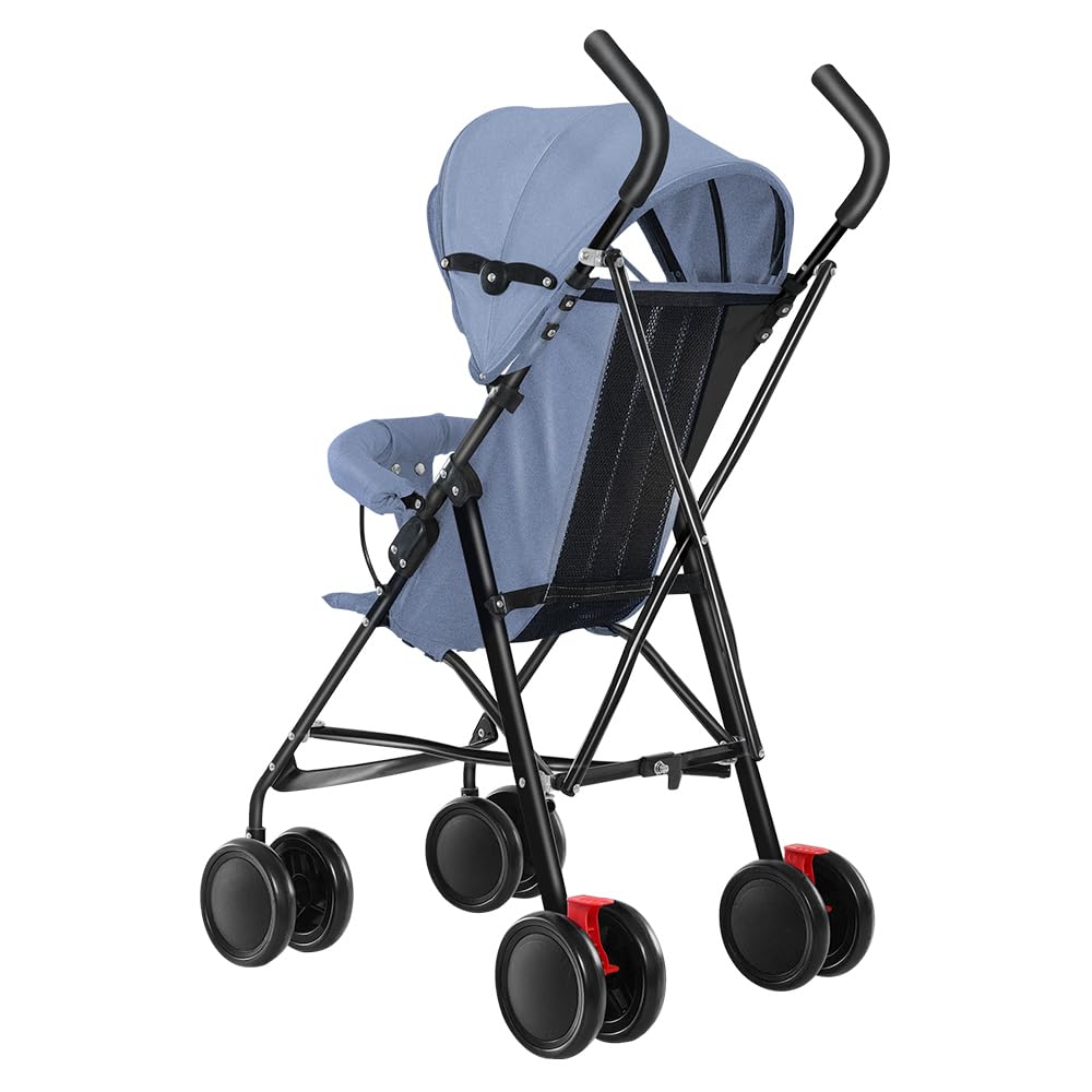 Kinderwagen Canne 0 – 4 Jahre, 0 – 22 kg, leicht und kompakt, mit verstellbarer Rückenlehne, 5-Punkt