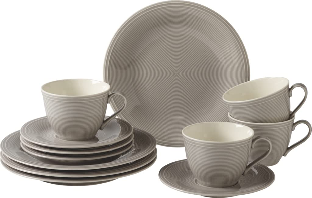 12-TLG. Kaffeeset für 4 Pers. Color Loop Stone Like by Villeroy &amp; Boch