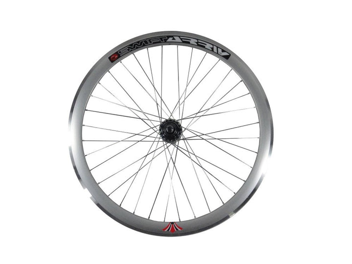 Woo Hoo Bikes Deep V 43 mm Hinterrad für Fixie, Fixed Gear, Track Single Speed Bike silber, silber