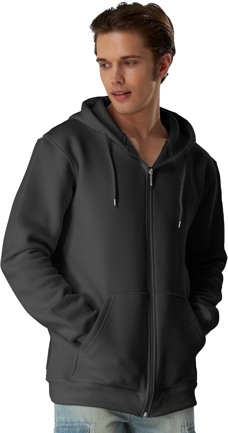 Smith &amp; Solo Herren Kapuzenpullover – Sweatshirt Pullover Rundhals – Langarm – Slim – Fit – Training