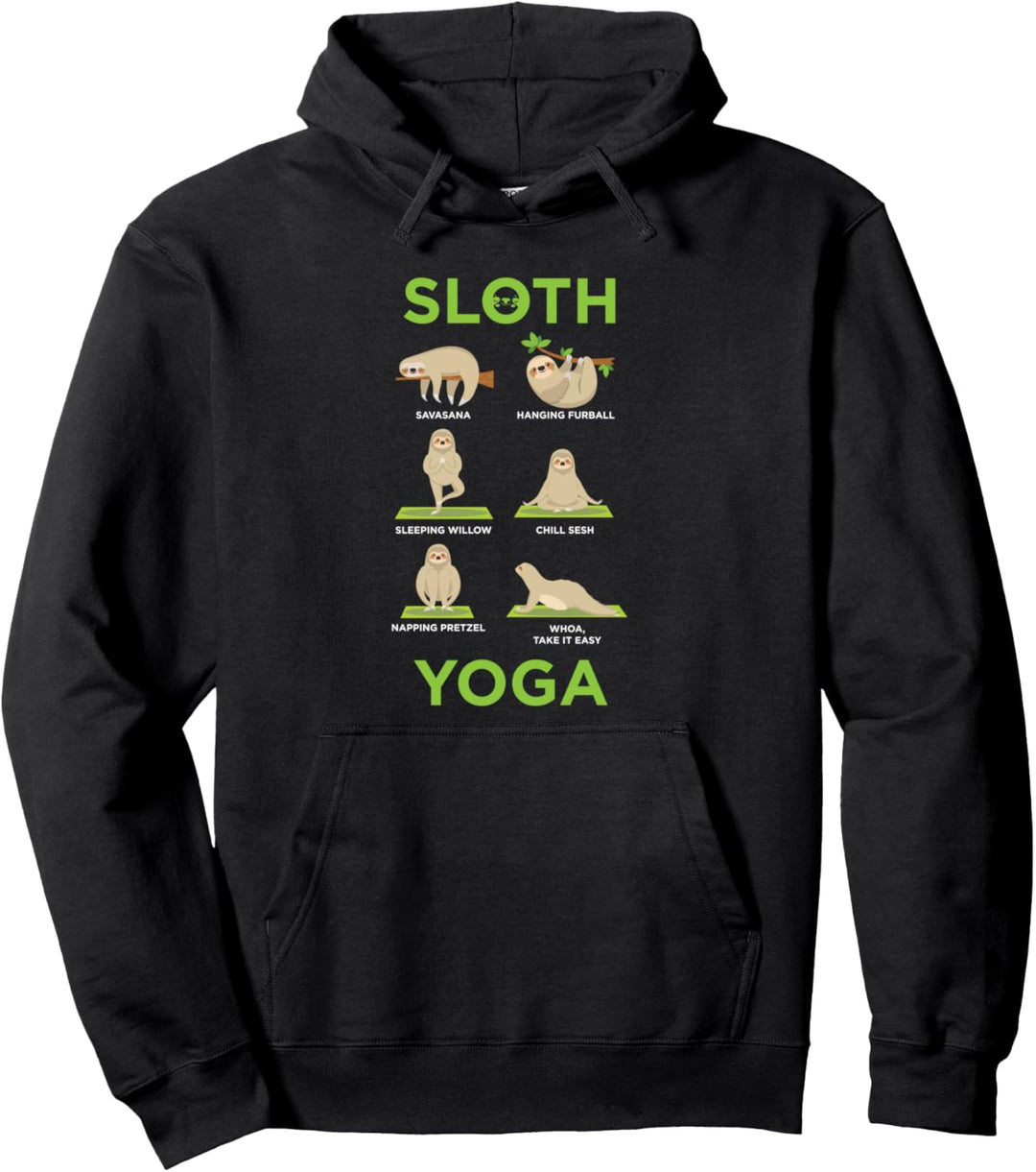 Cute Lazy Sloth Funny Sloths Animals Lover Gift Pullover Hoodie