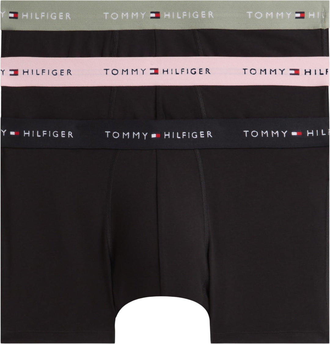 Tommy Hilfiger Herren 3p Trunk Wb Um0um03890 Trunk (3er Pack) L Multi (B//Utility Sage/Black/Bonita