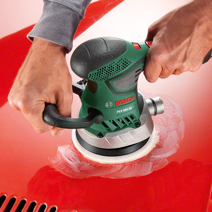 Bosch Exzenterschleifer PEX 400 AE (370 Watt, im