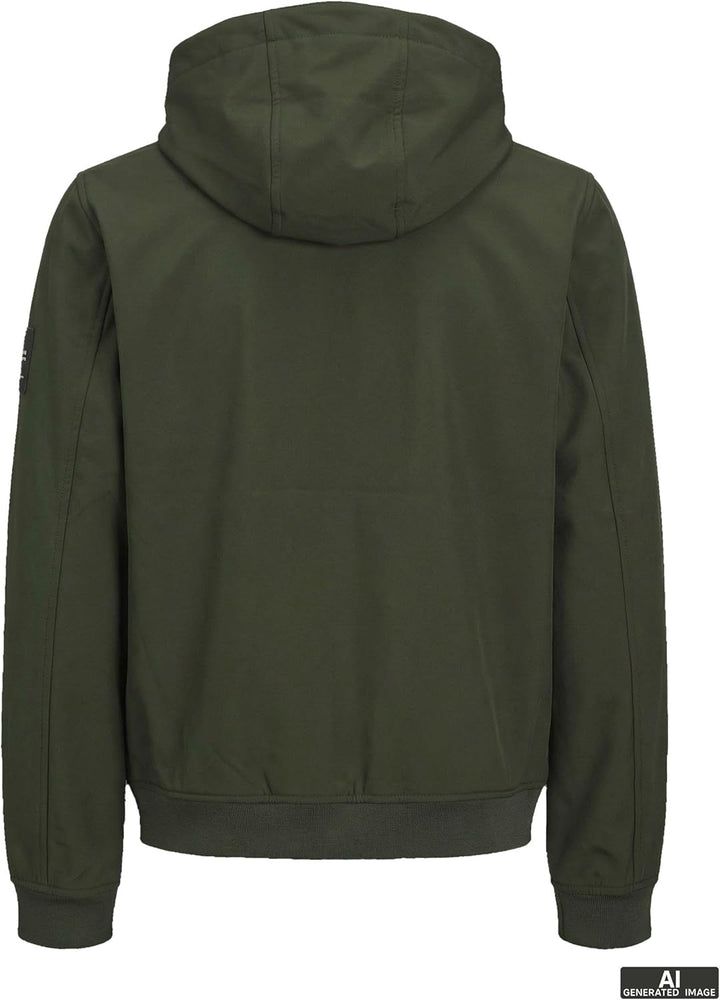 JACK &amp; JONES Herren Jjebasic Softshell Hood Noos Jacke M Rosin, M Rosin