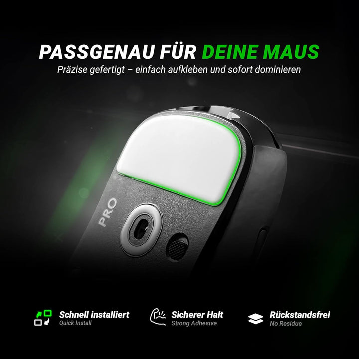 SensoryBoost DPS Glides (2er Set) kompatibel mit Logitech MX Master 2s, 1 - Ultra Schnell, Abgerunde