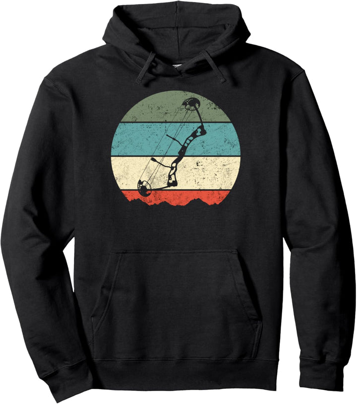 Bogensport Bogenschütze Vintage Pullover Hoodie