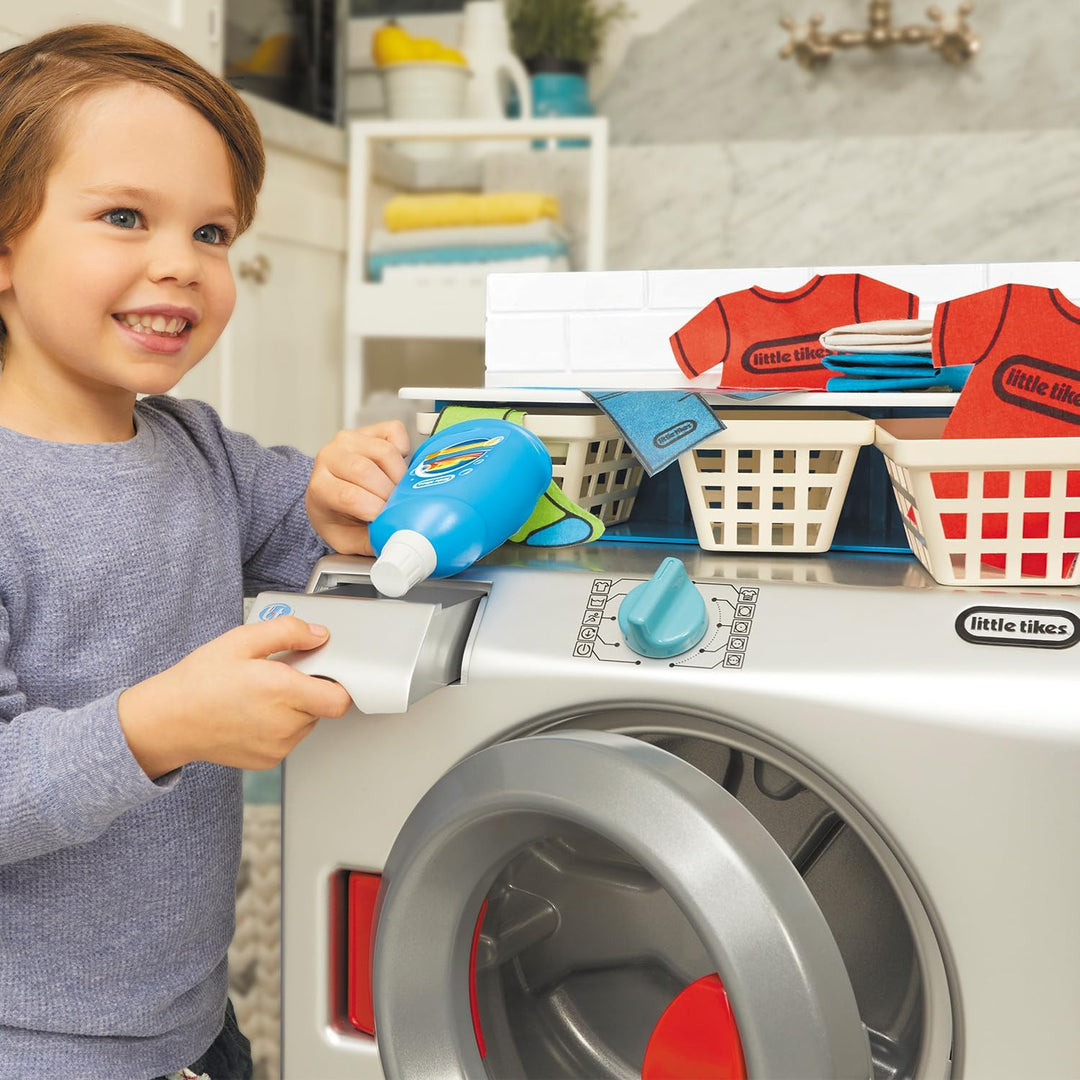 Little Tikes Washer Dryer - Realistic Pretend Play Appliance for Kids - Interactive Toy Washing Mach