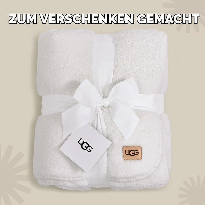 UGG Whitecap – Plüsch-Überwurfdecke für Couch oder Bett – Bequeme, gemütliche Heimdekoration – weich