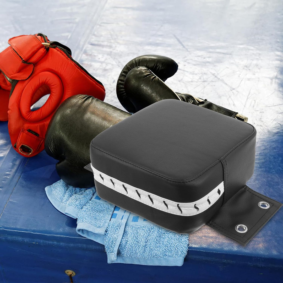 Wandmontiertes Boxpolster aus Pu, Schwarz, für Kickboxen