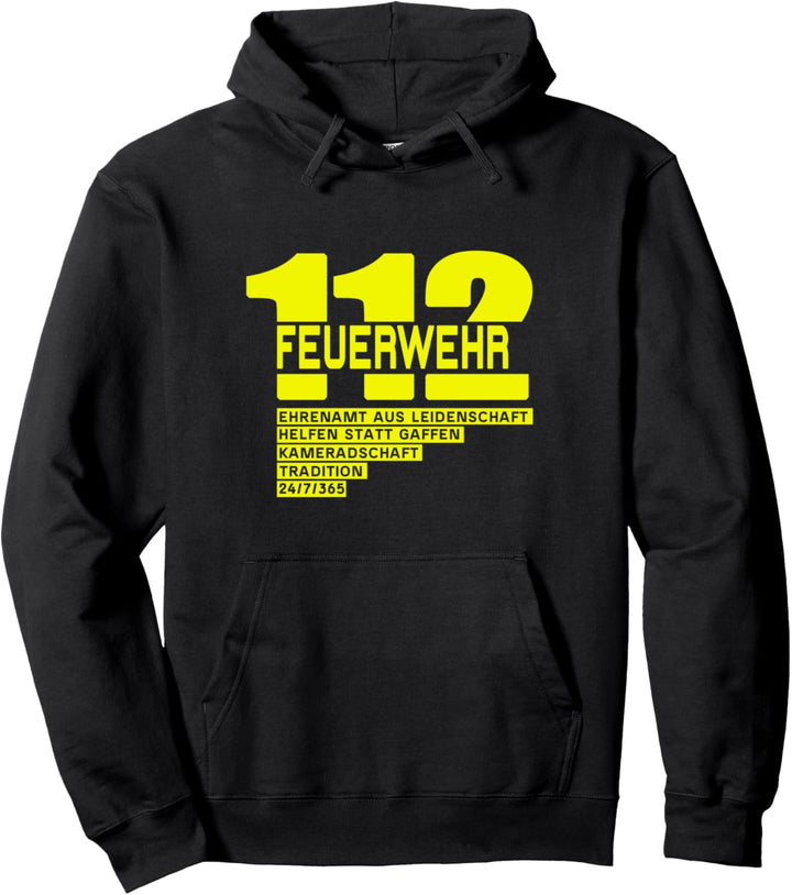 Sohn Opa Vati Vater 112 Feuerwehr Ehrenamt aus Leidenschaft Pullover Hoodie