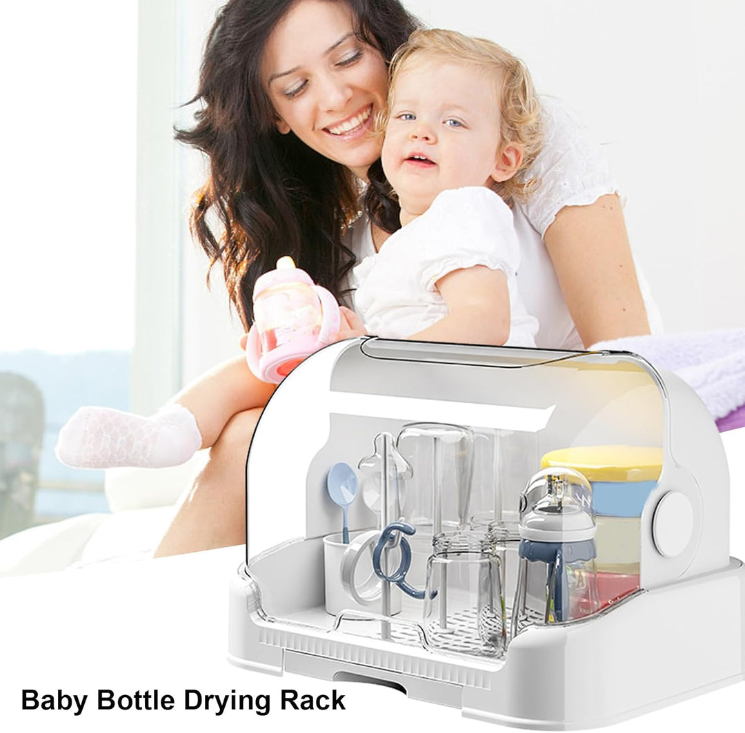 Flaschenregal für Babyflaschen, 31,5 x 25,5 x 25 cm, grosser Aufbewahrungs-Organizer für Babyflasche