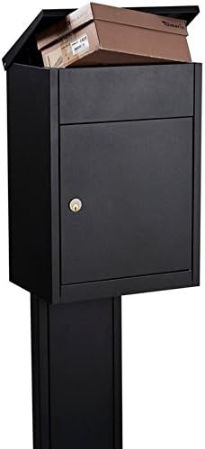 Allux 500 F54512 Briefkasten, Schwarz, 530 x 380 x 250 mm
