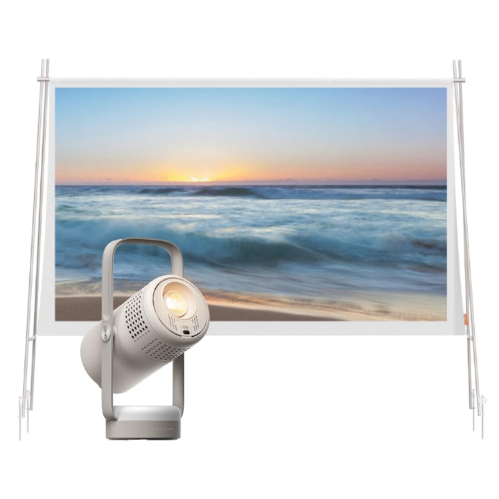 XGIMI Vibe One mit Akku Outdoor mini Beamer mit 70" Outdoor Beamer Leinwand | 1080p Full HD, Sound b
