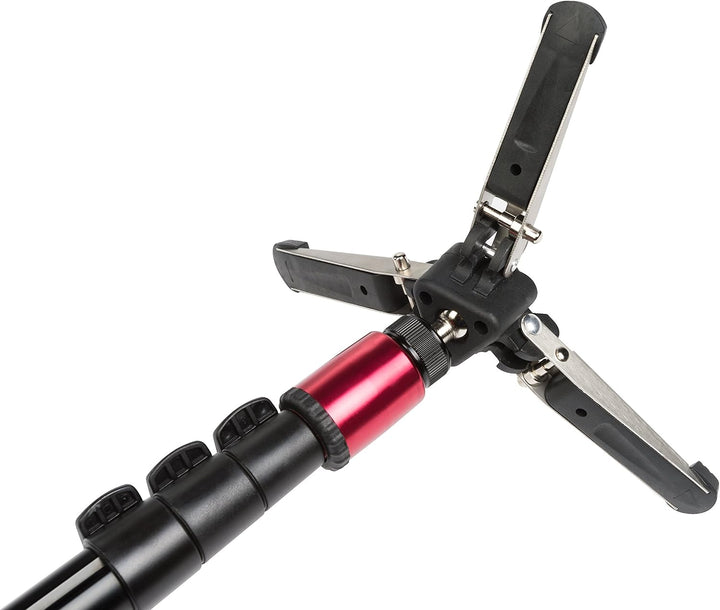 Bresser F002019 MP-274VH Traveler Einbeinstativ mit Standspinne Schwarz