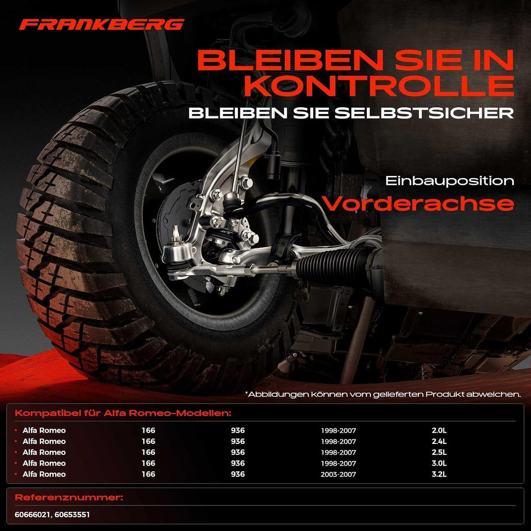 Frankberg 1x Querlenker Lenker Radaufhängung Vorderachse Links oben Kompatibel mit 166 936 1998-2007