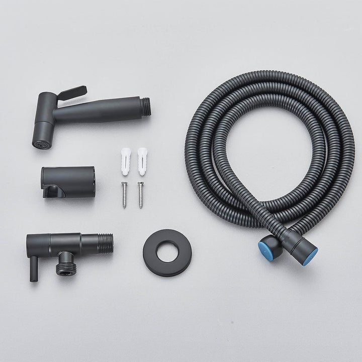 Bidet Handbrause Sprühkopf mit Handbrause Schlauch und Halter Bidet Dusche für Standard G1/2 Anschlu