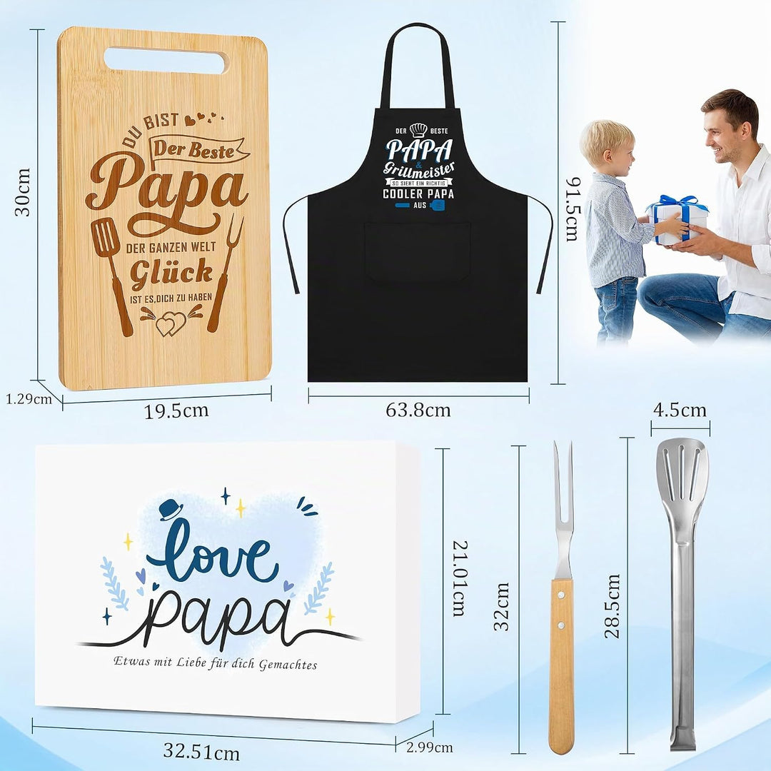 Geschenke für Papa, Graviertes Bambus Schneidebrett, Vatertagsgeschenk, Papa Geschenk Geburtstag, Be