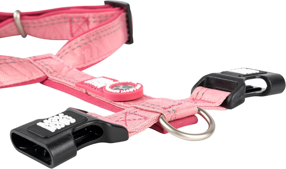 Max &amp; Molly Hundegeschirr Matrix 2.0 Rose/M in H-Form, für Hunde mit Gotcha! Smart ID, Geschirr Hund