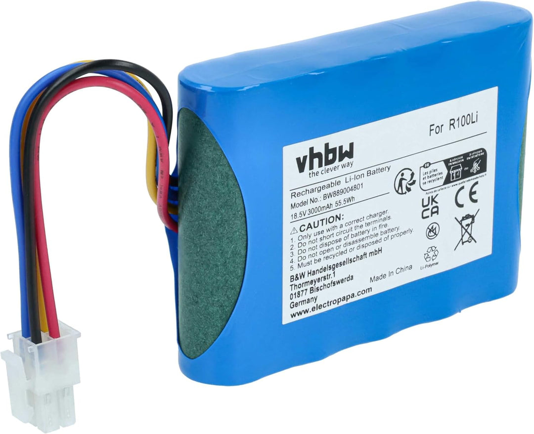 vhbw 1x Netzteil, 1x 3000 mAh Akku, 1x 30 m Niederspannungskabel kompatibel mit Husqvarna Automower