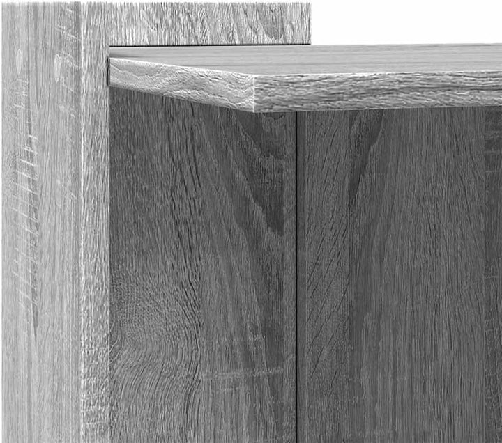 Katzenklo Grau Sonoma 53x53x51 cm Holzwerkstoff mit verstecktem Design, Platzsparend, langlebig und
