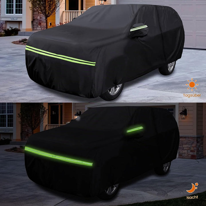 Auto Abdeckung Geeignet für Skoda Karoq 2017-2025 Schwarz Geeignet für Skoda Karoq 2017-2025, Schwar