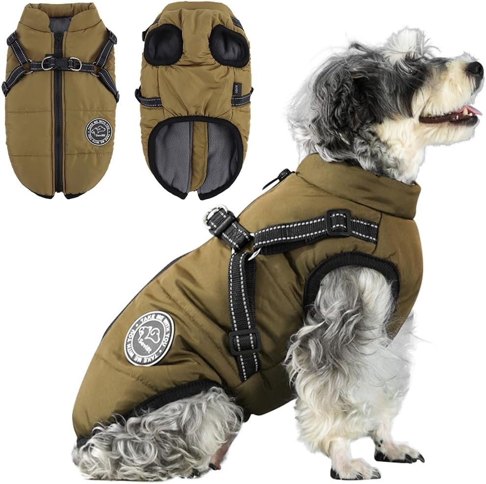 Savlot Hundejacke Winterweste Jacken Hundemantel Hundepullover Haustier Skifahren Kostüm Ärmellose B