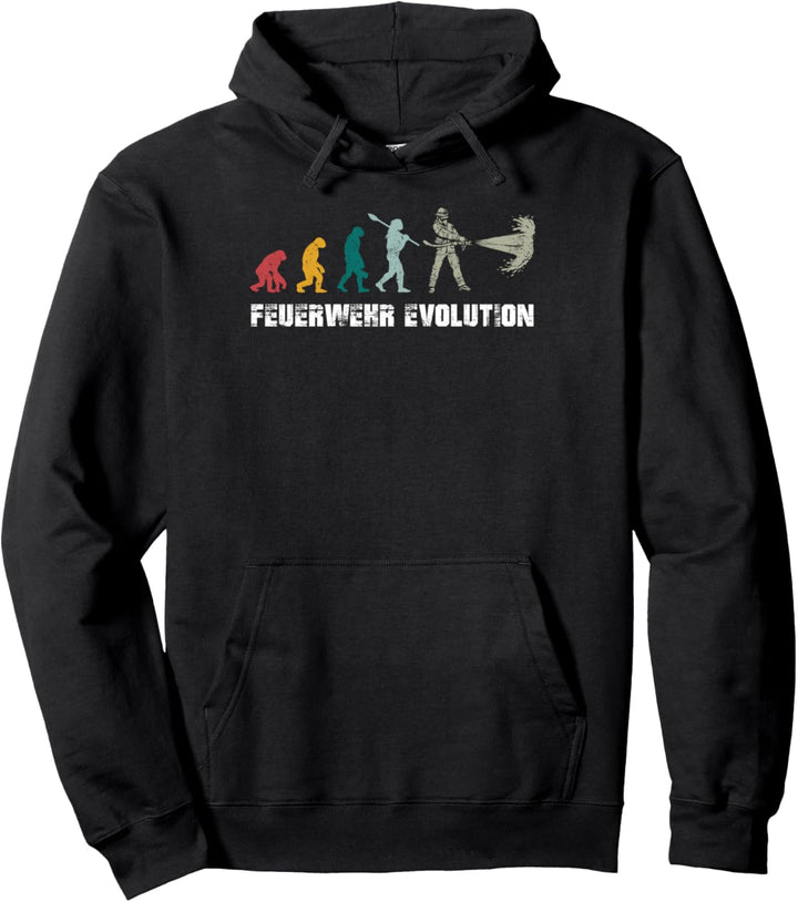 Feuerwehr Evolution Feuerwehrmann Evolution Entwicklung Pullover Hoodie