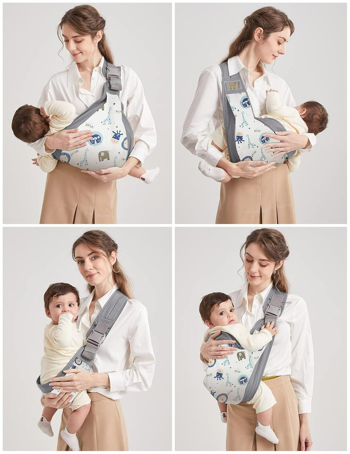 Tragetuch Baby, Mumgaroo Babytrage Neugeborene ab Geburt, On the Go Multifunktionale Tragetuch, Baby